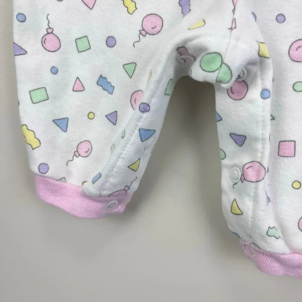 Fisher-Price Kidswear Pastel Confetti Coverall Romper Newborn USA